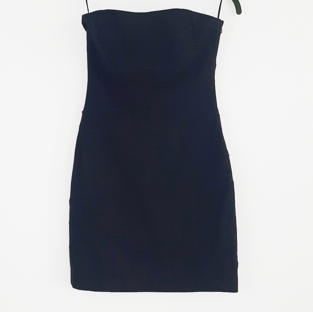 Cynthia Steffe black strapless dress - Picture 2 of 9